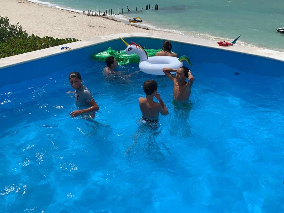 La Casa Amarilla Frente Al Mar Villa Челем Екстериор снимка